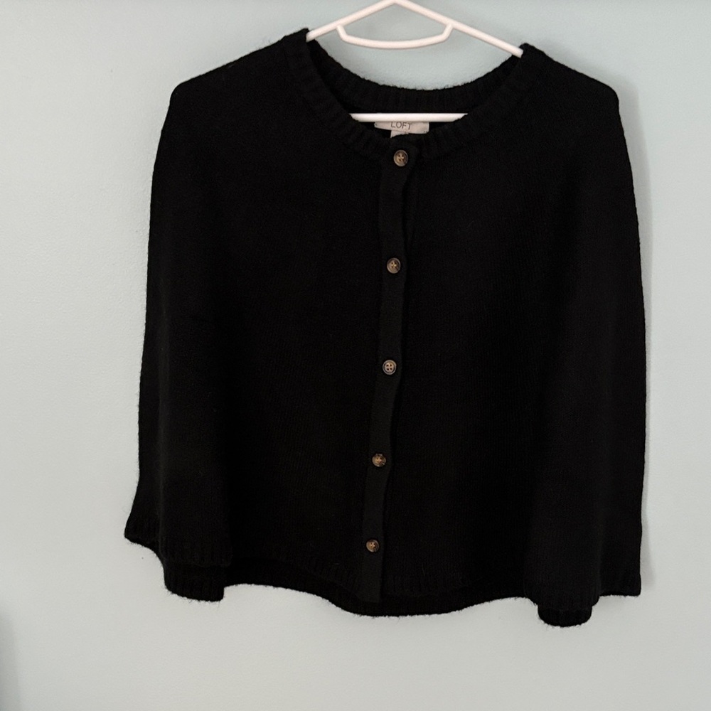 LOFT Black Women's Knit cape